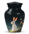 White Bunny Rabbit Burial Urn - Small Urn For Pet Ashes