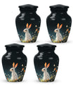 White Bunny Rabbit Burial Urn - Small Urn For Pet Ashes