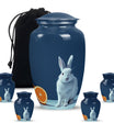 White Baby Bunny Rabbit Urn - A Unique Memorial For Pet Lovers
