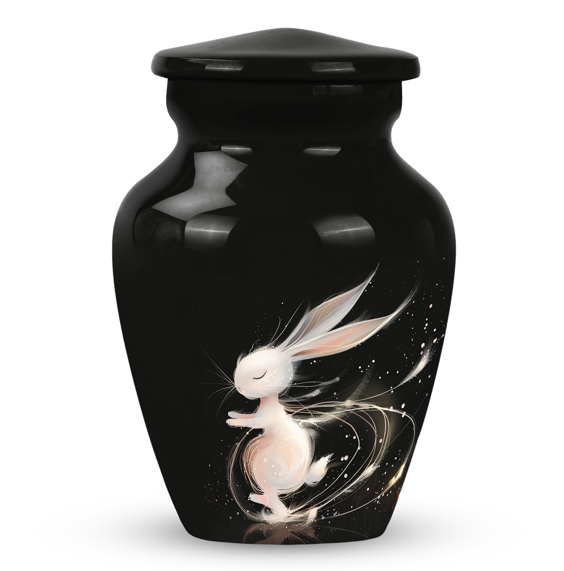 Sleeping Bunny Rabbit Urn - Personalized Pet Urns For Ashes