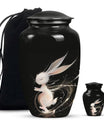 Sleeping Bunny Rabbit Urn - Personalized Pet Urns For Ashes