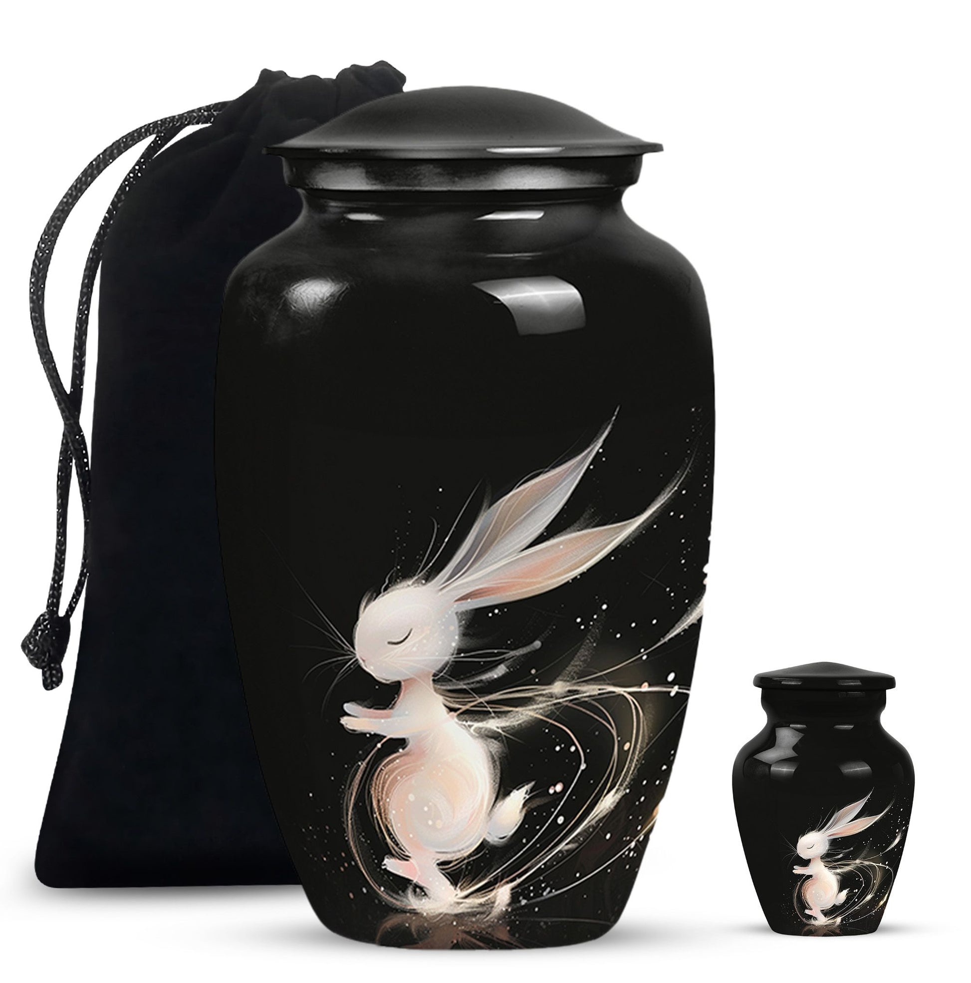 Sleeping Bunny Rabbit Urn - Personalized Pet Urns For Ashes