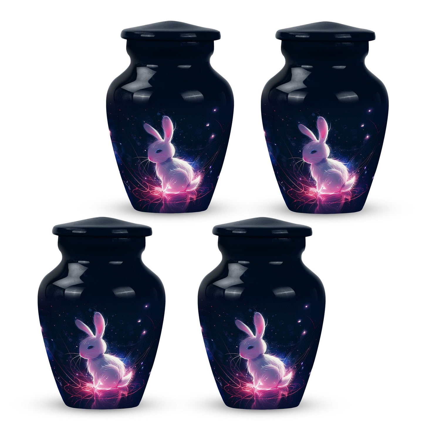 Personalized Rabbit Memorial Urn for Pet Ashes - 10-inch, 200 cu in - Yatskia