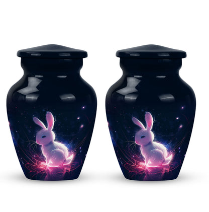 Personalized Rabbit Memorial Urn for Pet Ashes - 10-inch, 200 cu in - Yatskia