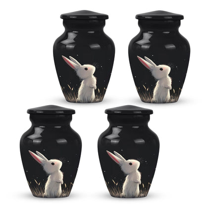 Black Personalized Pet Keepsake Urn for Pet Ashes - 10-inch, 200 cu in - Yatskia