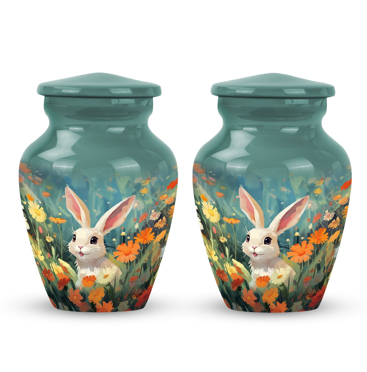 Colorful Personalized Pet Cremation Urn for Pet Ashes - 10-inch, 200 cu in - Yatskia