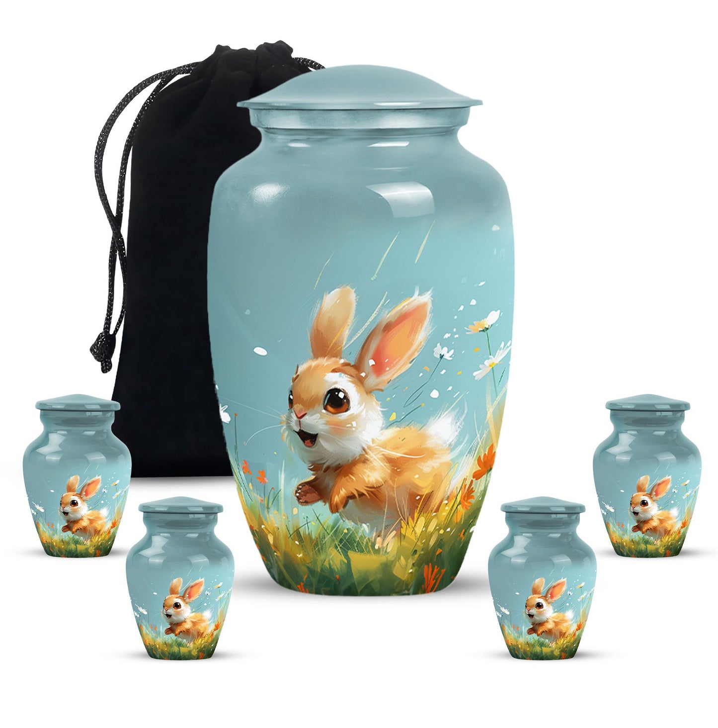 Personalized Pet Keepsake Urn for Pet Ashes - 10-inch, 200 cu in - Yatskia