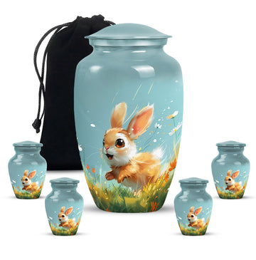 Large Urn With 4 Keepsake Urn