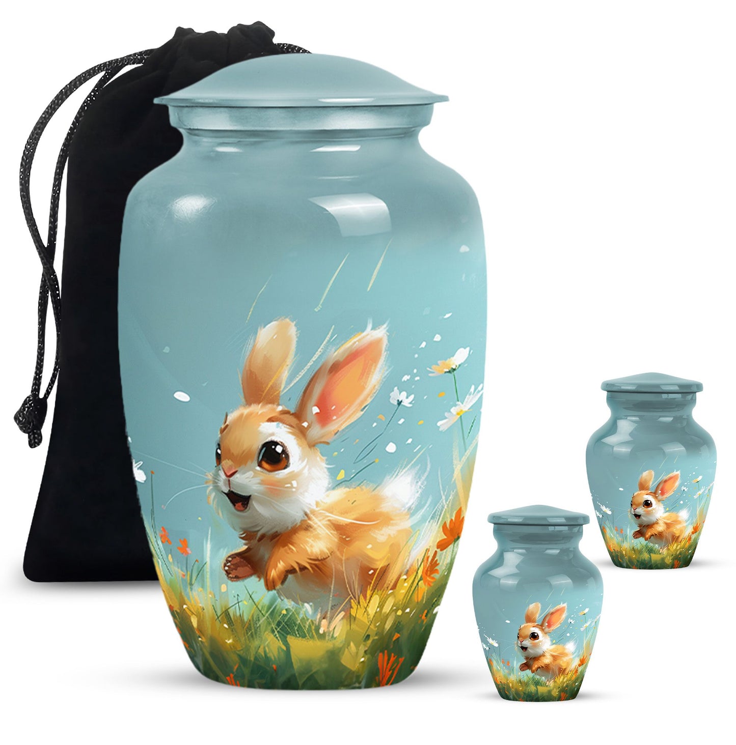 Personalized Pet Keepsake Urn for Pet Ashes - 10-inch, 200 cu in - Yatskia