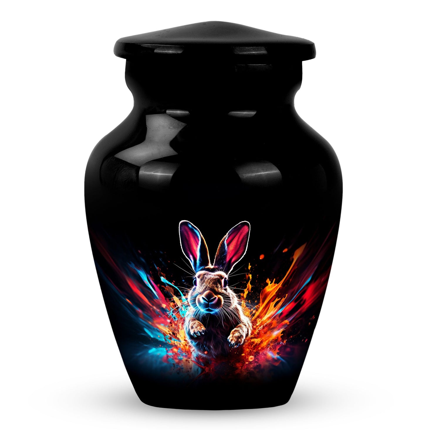Personalized Rabbit Cremation Urn for Pet Ashes - 10-inch, 200 cu in - Yatskia