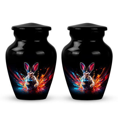 Personalized Rabbit Cremation Urn for Pet Ashes - 10-inch, 200 cu in - Yatskia
