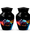 Motorcycle Rider Cremation Urn for Human Ashes - Memorial Urn for Dad