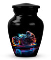 Neon-Colored Motorcycle - Urn For Human Ashes Adult Male