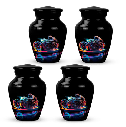 Personalized Motorcycle Cremation Urn for Human Ashes - 10-inch, 200 cu in - Yatskia