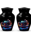 Neon-Colored Motorcycle - Urn For Human Ashes Adult Male
