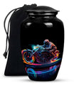 Neon-Colored Motorcycle - Urn For Human Ashes Adult Male