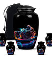Neon-Colored Motorcycle - Urn For Human Ashes Adult Male