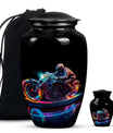 Neon-Colored Motorcycle - Urn For Human Ashes Adult Male