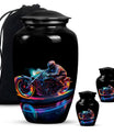 Neon-Colored Motorcycle - Urn For Human Ashes Adult Male