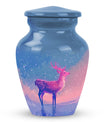 Winter Baby Deer Cremation Urn – Elegant Deer Design For Burial Ashes