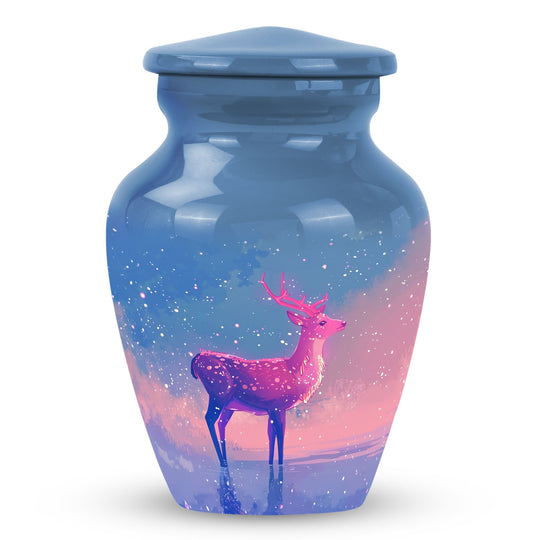 Personalized Deer Cremation Urn for Human Ashes - 10-inch, 200 cu in - Yatskia