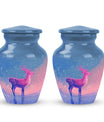 Winter Baby Deer Cremation Urn – Elegant Deer Design For Burial Ashes