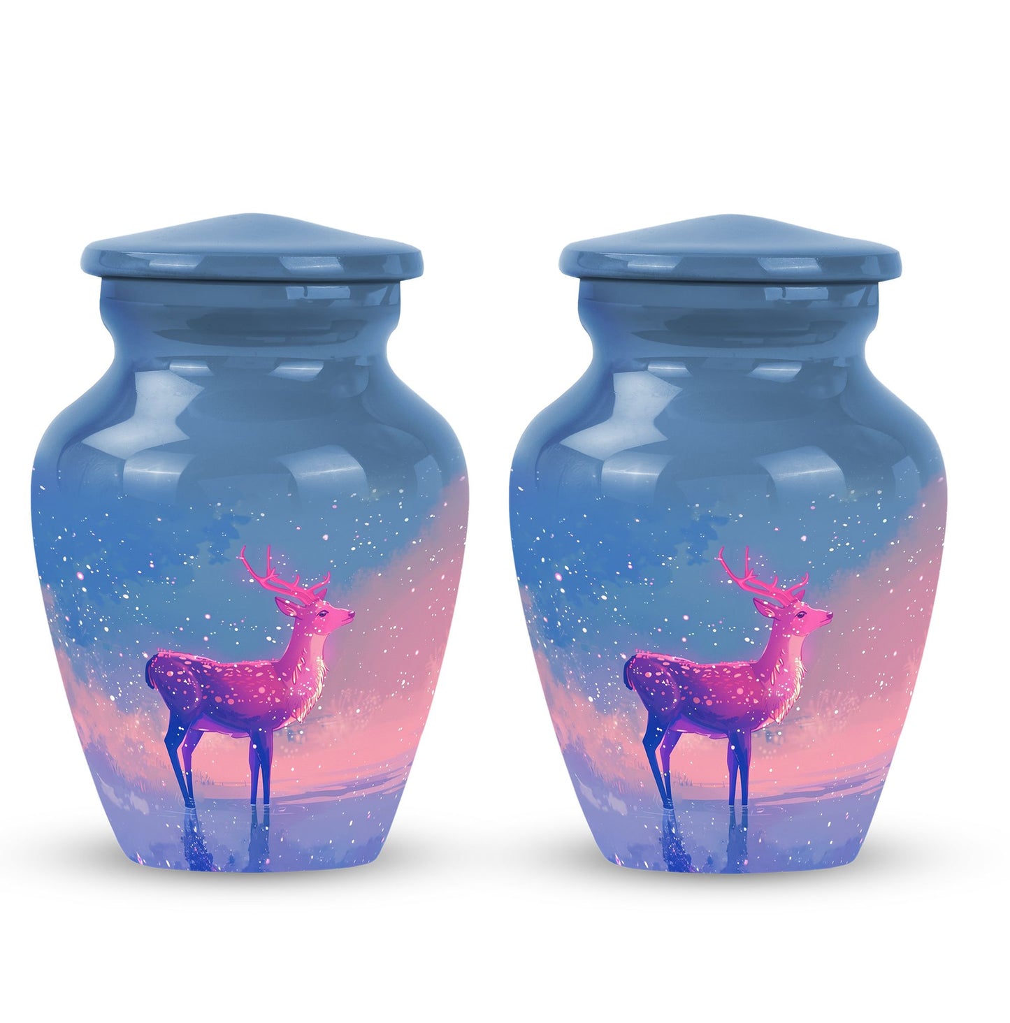 Personalized Deer Cremation Urn for Human Ashes - 10-inch, 200 cu in - Yatskia