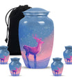 Winter Baby Deer Cremation Urn – Elegant Deer Design For Burial Ashes