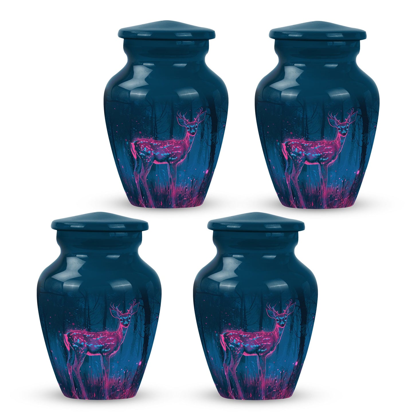 Personalized Deer Cremation Urn for Human Ashes - 10-inch, 200 cu in - Yatskia
