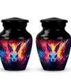 Colorful Bunny Burial Urn for Ashes – Artistic Rabbit Memorial Urn