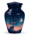 Baby Deer Night Themed Urn - Large Urn For Human Ashes