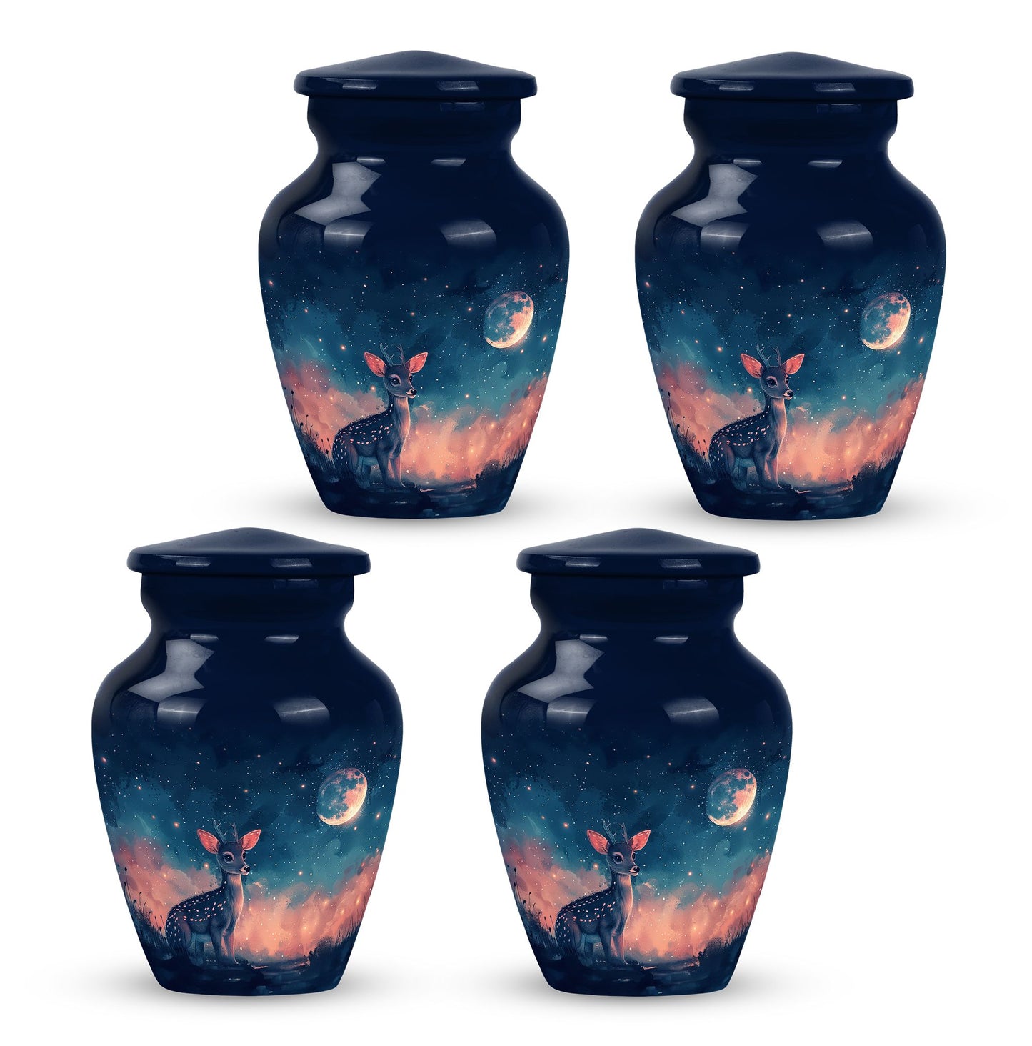 Personalized Deer Cremation Urn for Human Ashes - 10-inch, 200 cu in - Yatskia