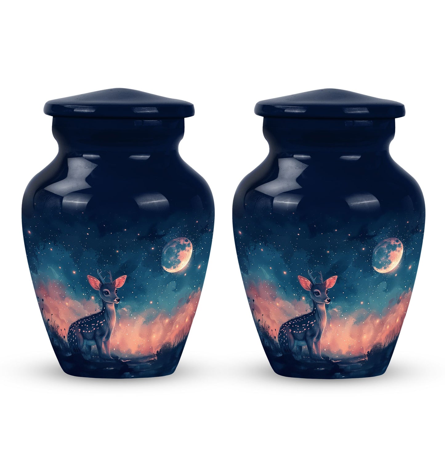 Personalized Deer Cremation Urn for Human Ashes - 10-inch, 200 cu in - Yatskia