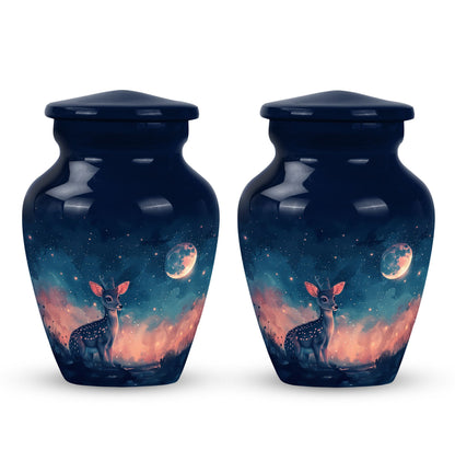 Personalized Deer Cremation Urn for Human Ashes - 10-inch, 200 cu in - Yatskia