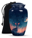 Baby Deer Night Themed Urn - Large Urn For Human Ashes