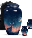 Baby Deer Night Themed Urn - Large Urn For Human Ashes