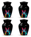 Colorful Rabbit Cremation Urn for Human Ashes - Urn for Mom and Dad
