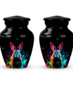 Colorful Rabbit Cremation Urn for Human Ashes - Urn for Mom and Dad