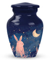 Starry Night Rabbit Cremation Urns For Human Ashes - Urns For Burial