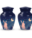 Starry Night Rabbit Cremation Urns For Human Ashes - Urns For Burial