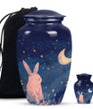 Starry Night Rabbit Cremation Urns For Human Ashes - Urns For Burial