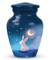 Moonlit Bunny Cremation Urns For Human Ashes - Rabbit Urn for Mom & Dad