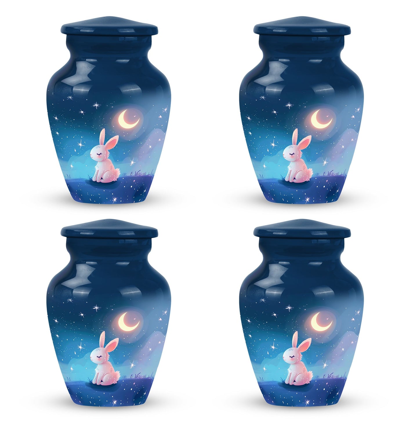 Personalized Rabbit Cremation Urn for Pet Ashes - 10-inch, 200 cu in - Yatskia