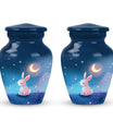 Moonlit Bunny Cremation Urns For Human Ashes - Rabbit Urn for Mom & Dad