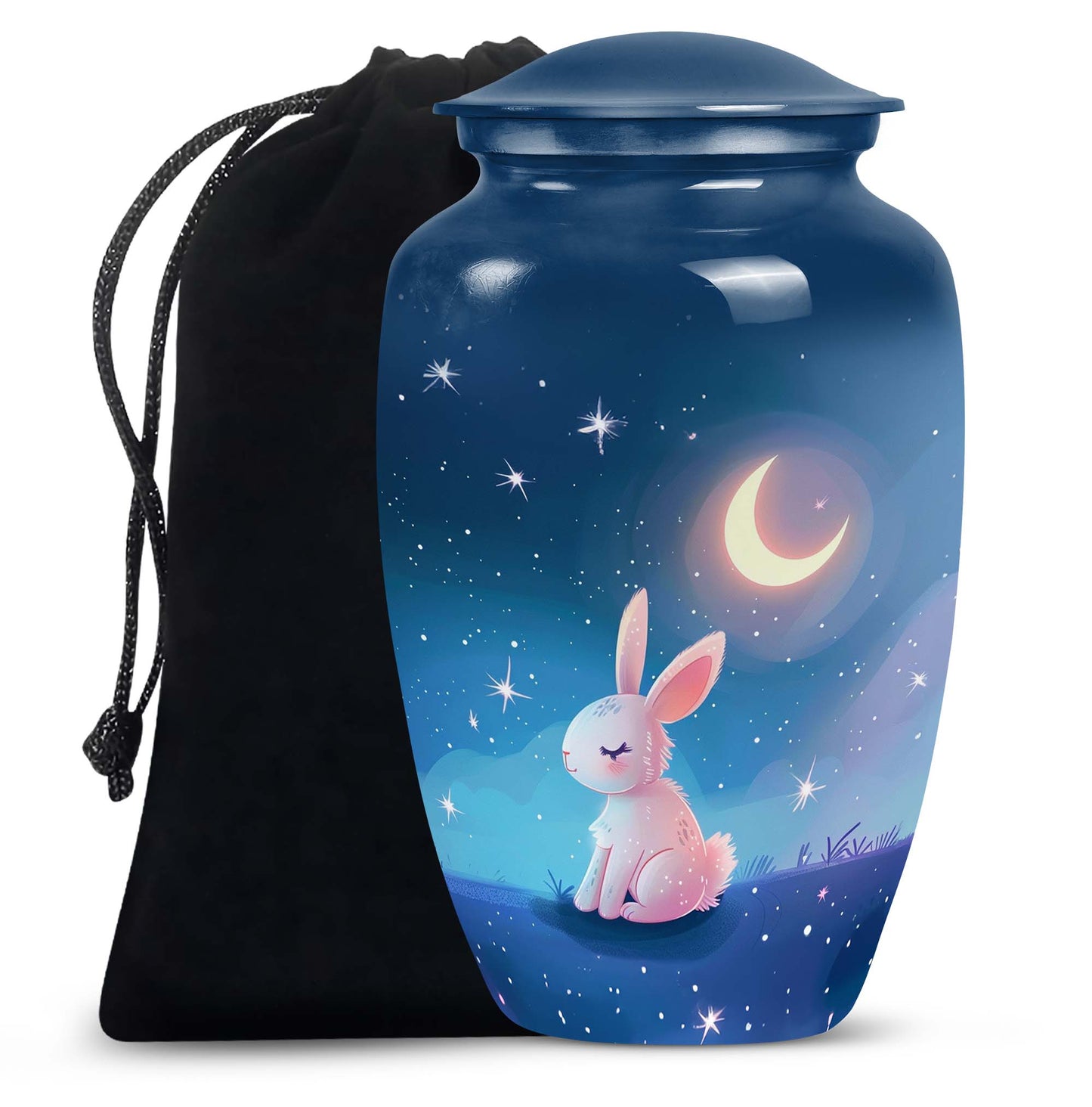 Personalized Rabbit Cremation Urn for Pet Ashes - 10-inch, 200 cu in - Yatskia
