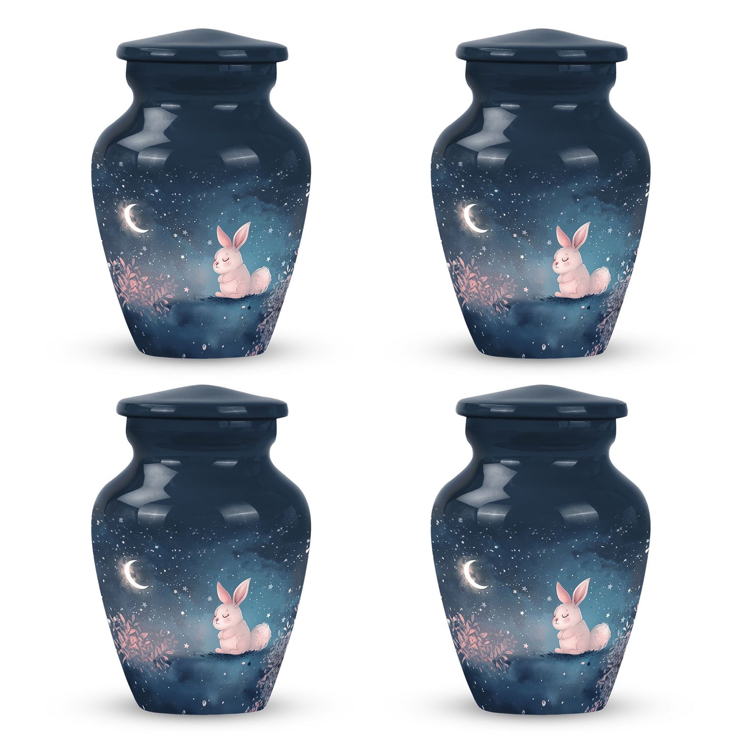 Personalized Rabbit Cremation Urn for Pet Ashes - 10-inch, 200 cu in - Yatskia
