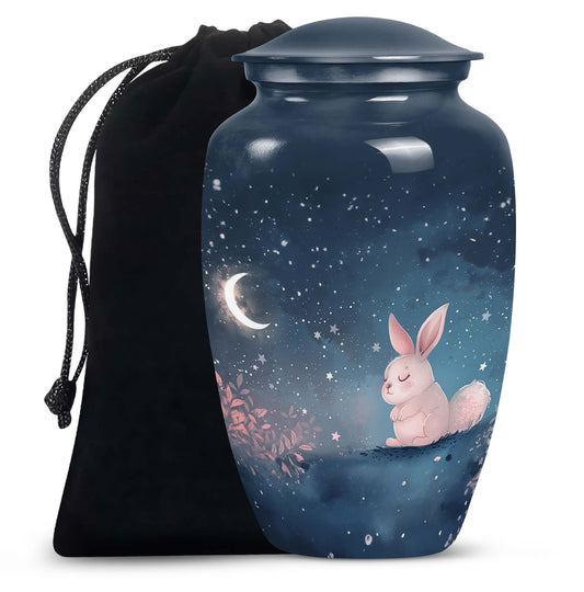 Night Bunny & Stars Urn - Urns For Human Ashes Women