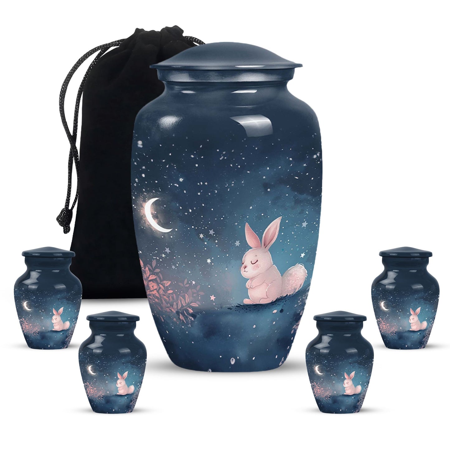 Personalized Rabbit Cremation Urn for Pet Ashes - 10-inch, 200 cu in - Yatskia