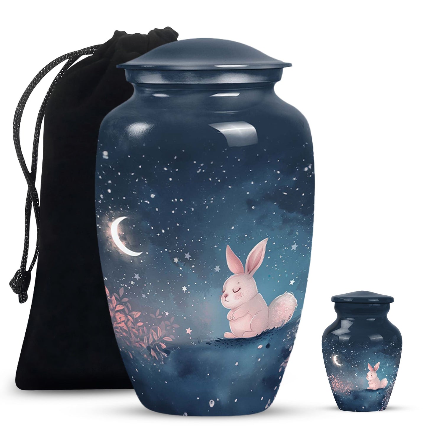 Personalized Rabbit Cremation Urn for Pet Ashes - 10-inch, 200 cu in - Yatskia