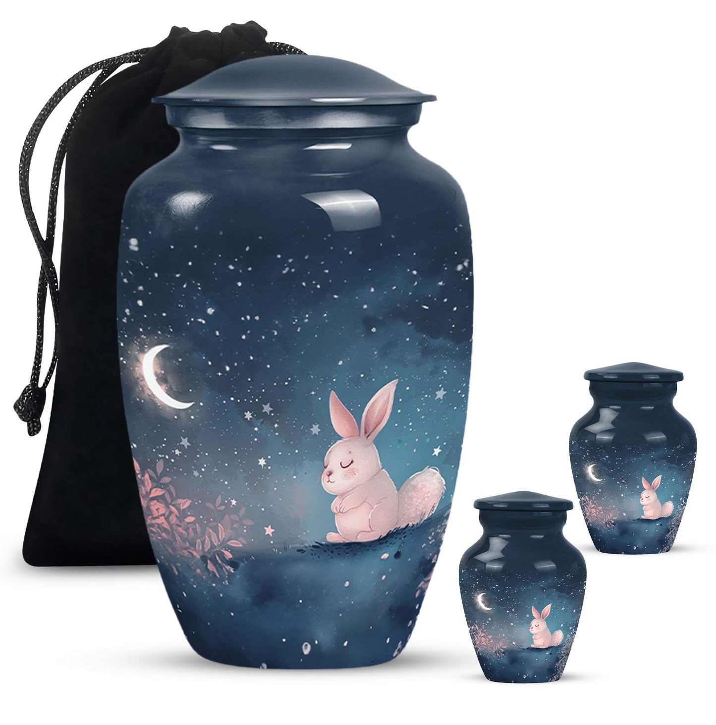 Personalized Rabbit Cremation Urn for Pet Ashes - 10-inch, 200 cu in - Yatskia